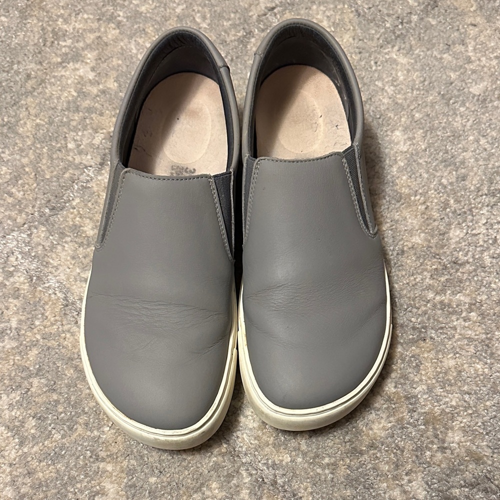 Gray Slip-On Women’s Shoes